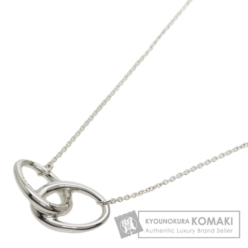 Tiffany Double Loop Necklace Silver Tiffany